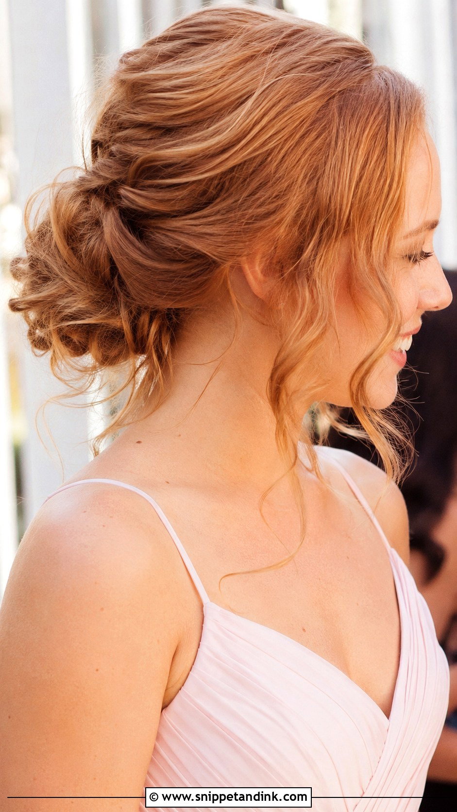 Bridesmaid Messy Bun - Snippet and Ink - 25 Bridesmaid Look Ideas