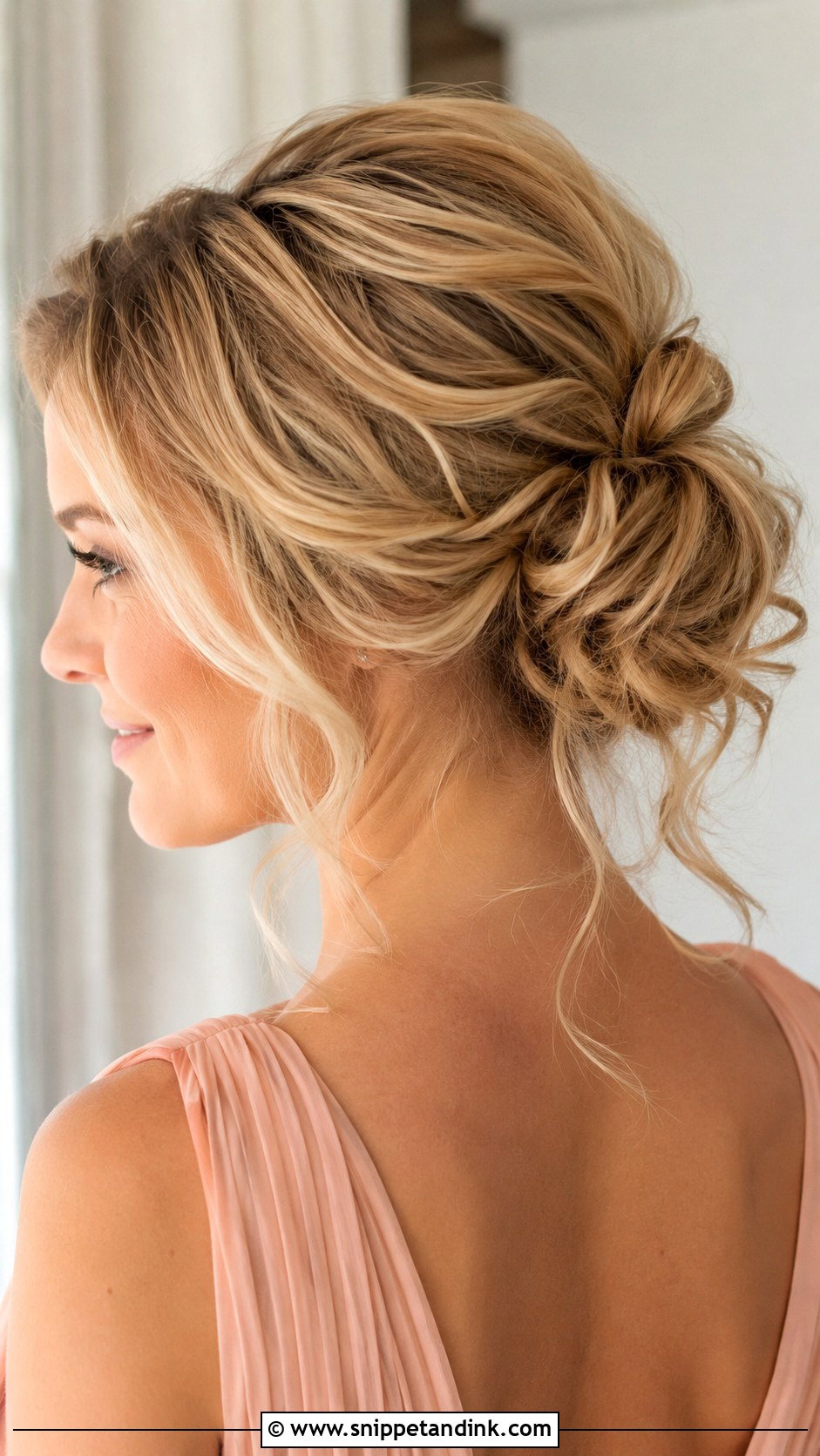Bridesmaid Messy Bun Hairstyle - Snippet and Ink - 20 Braidsmaid Hairstyles