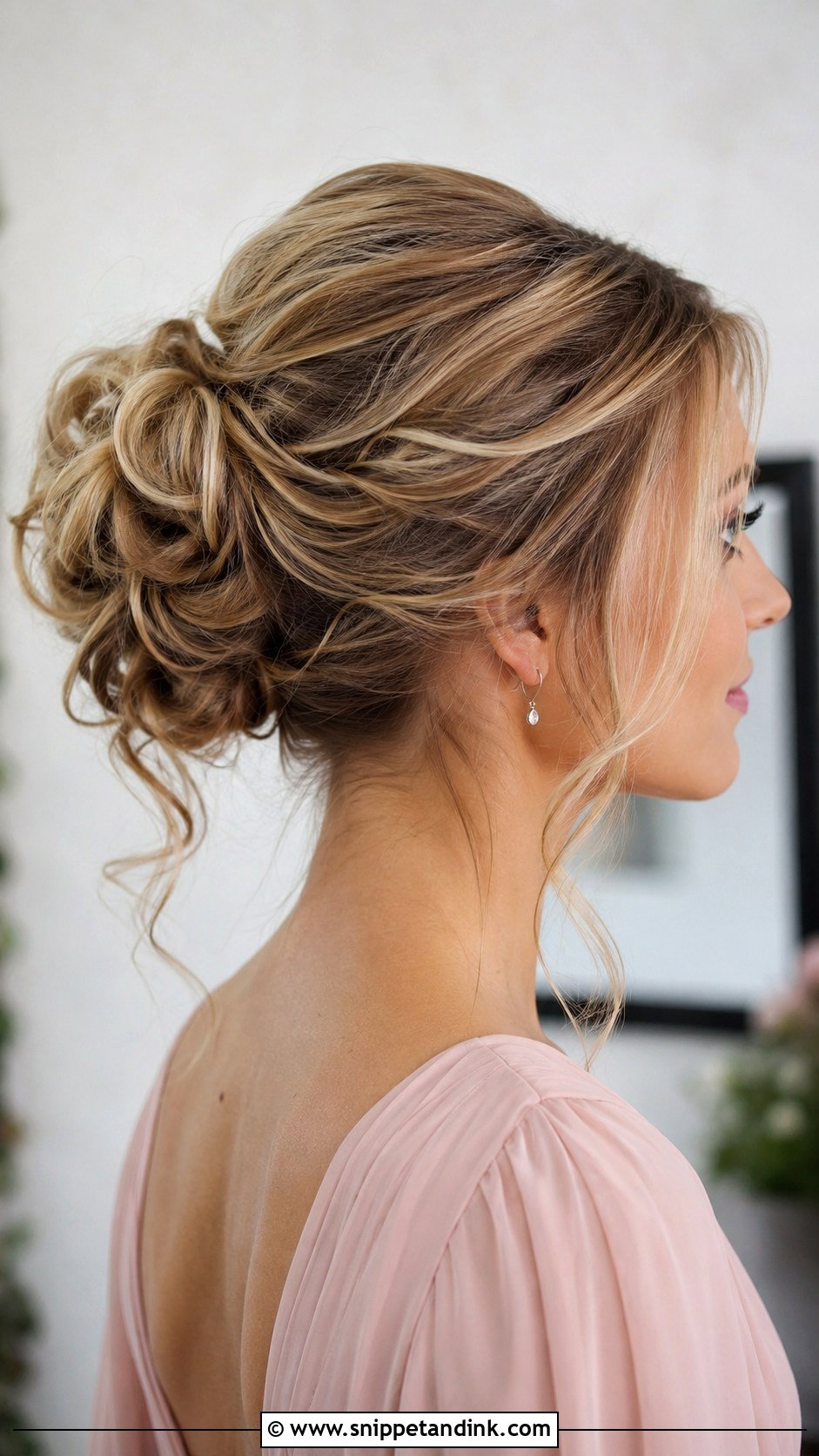 Bridesmaid Messy Bun Updo - Snippet and Ink - 20 Bridesmaid Hairstyles Up