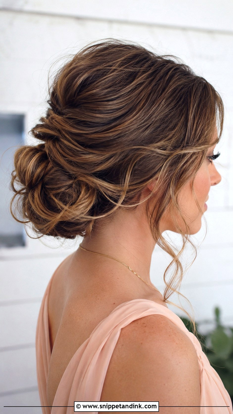 Bridesmaid Messy Bun With Extensions - Snippet and Ink - 20 Bridesmaid Hairstyles with Extensions