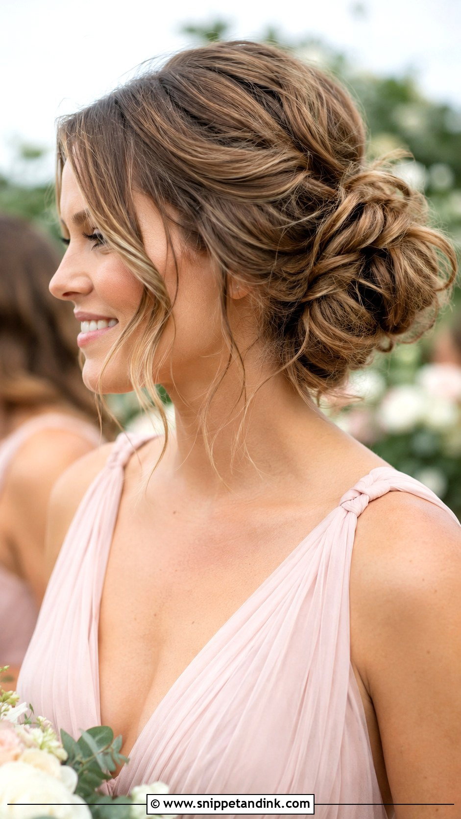 Bridesmaid Messy Low Bun Tutorial - Snippet and Ink - 20 Bridesmaid Hairstyles Tutorial