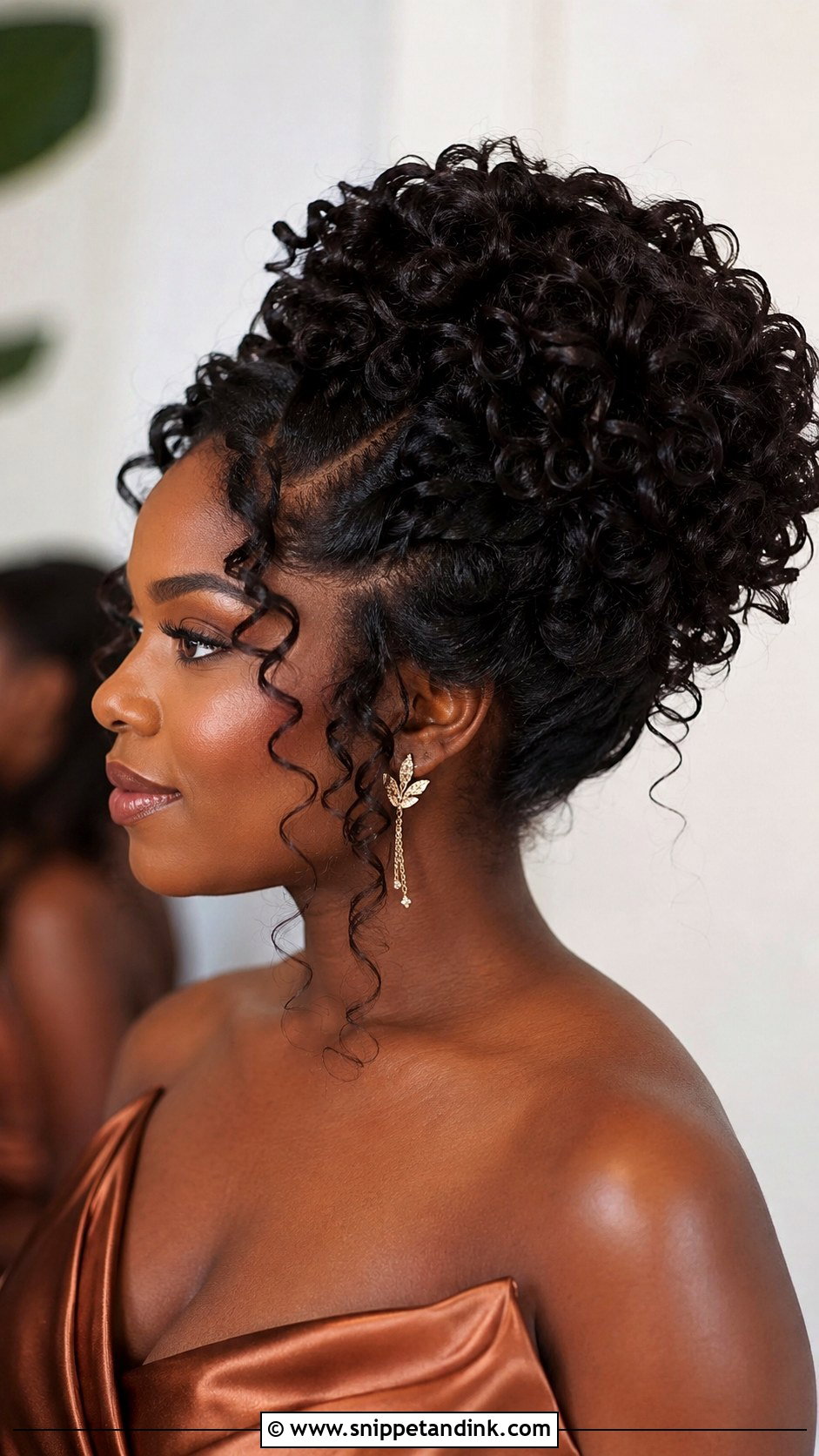 Bridesmaid Natural Curls Updo Tutorial - Snippet and Ink - 20 Bridesmaid Hairstyles Tutorial
