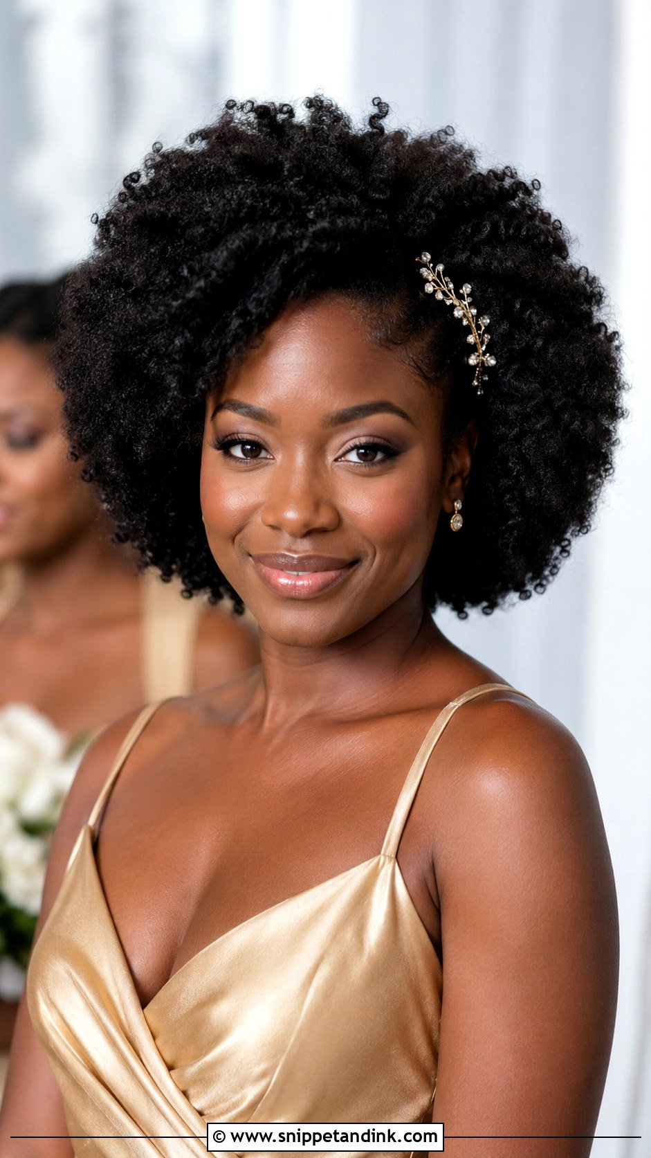Bridesmaid Natural Hair Down - Snippet and Ink - 30 Bridesmaid Hairstyles Down