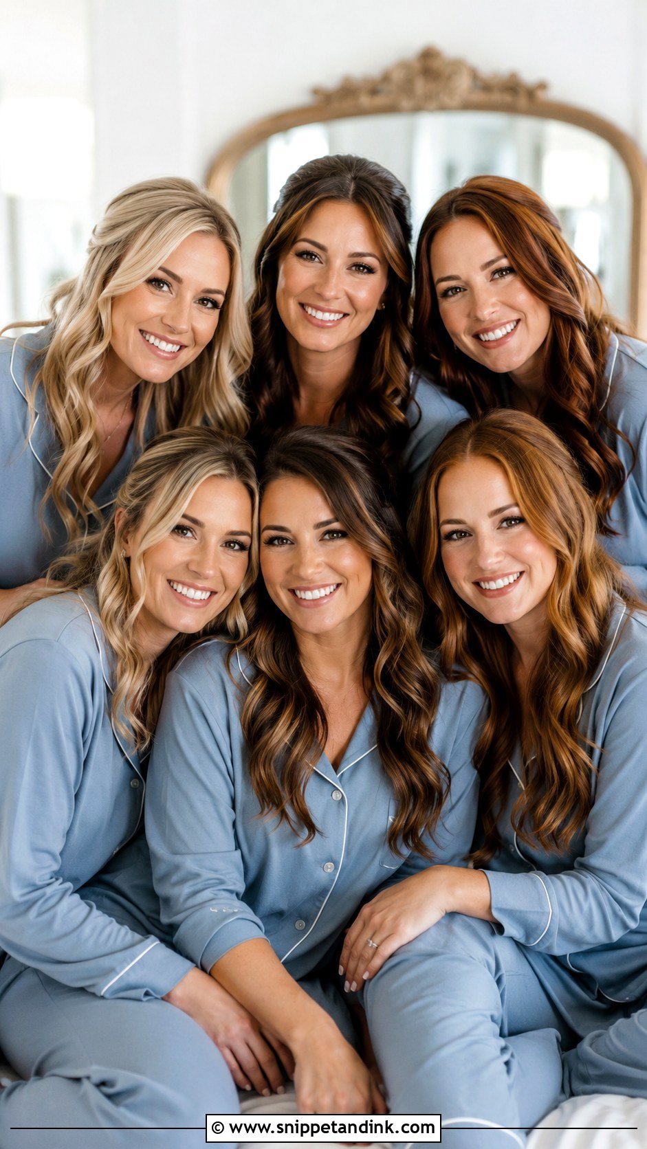 Bridesmaid Pajama Sets - Snippet and Ink - 20 Getting Ready Bridesmaids Ideas