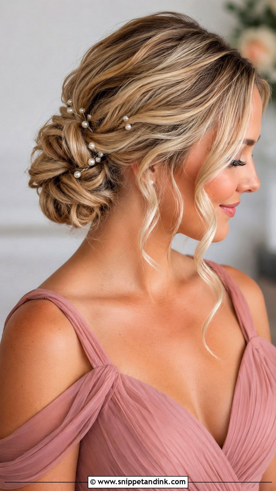 Bridesmaid Pearl Hair Pins - Snippet and Ink - 35 Bridesmaids Hairstyles