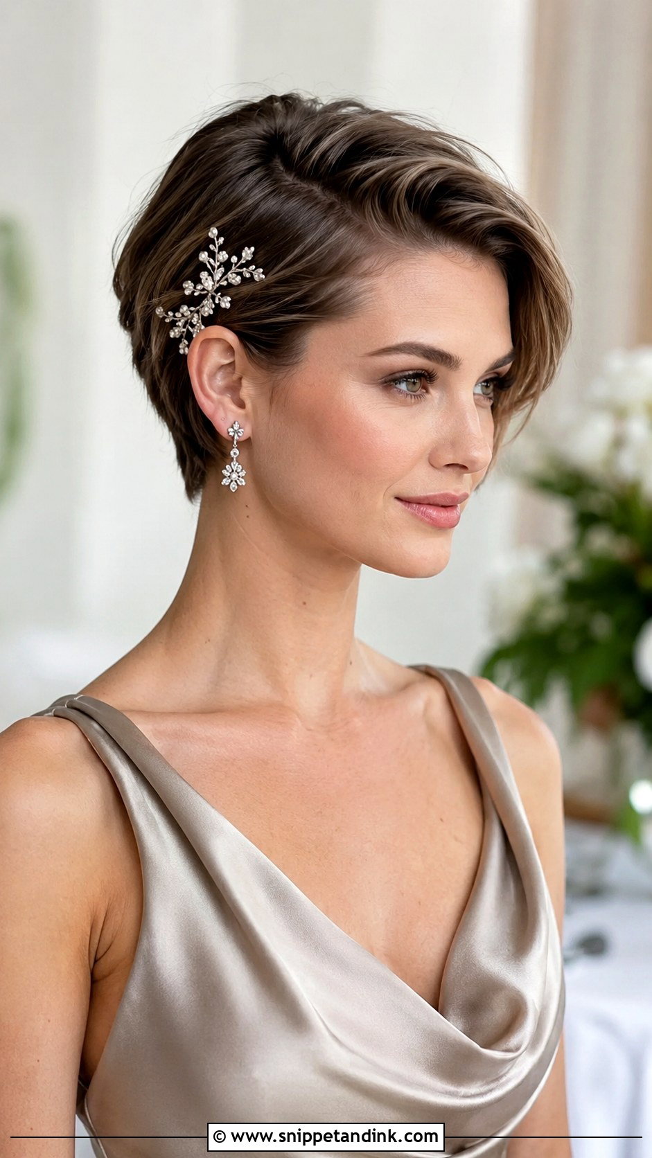 Bridesmaid Pixie Cut - Snippet and Ink - 25 Bridesmaid Look Ideas