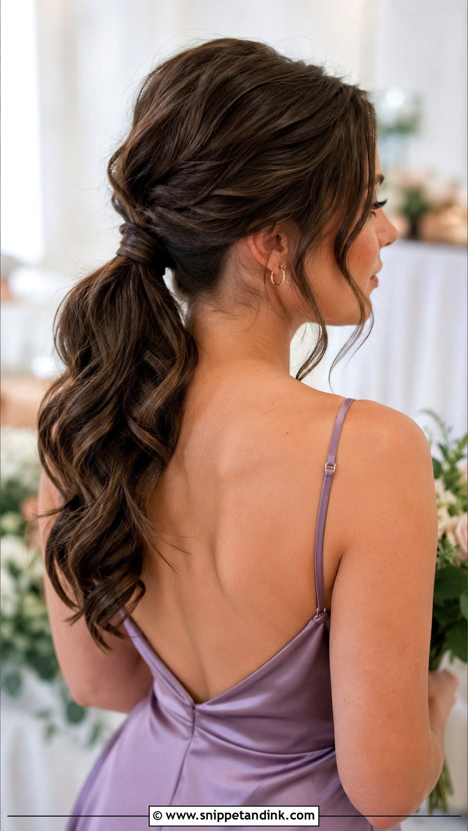 Bridesmaid Ponytail For Medium Hair - Snippet and Ink - 30 Bridesmaid Ponytail Ideas