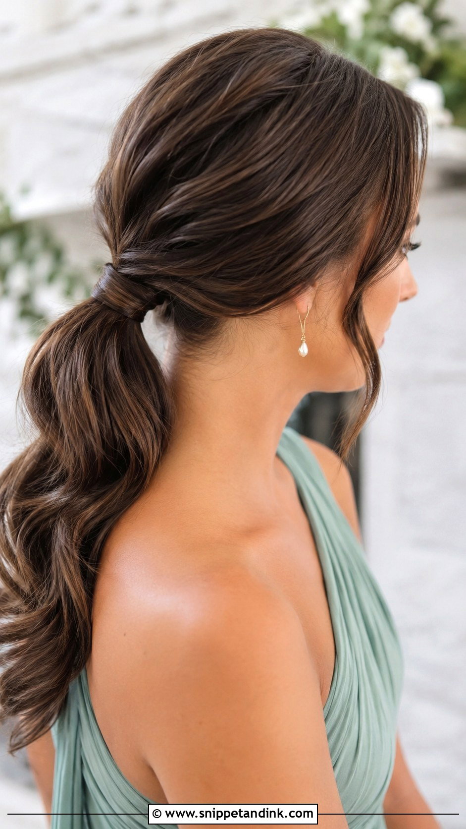 Bridesmaid Ponytail For Medium Hair - Snippet and Ink - 20 Bridesmaid Hairstyles Pony