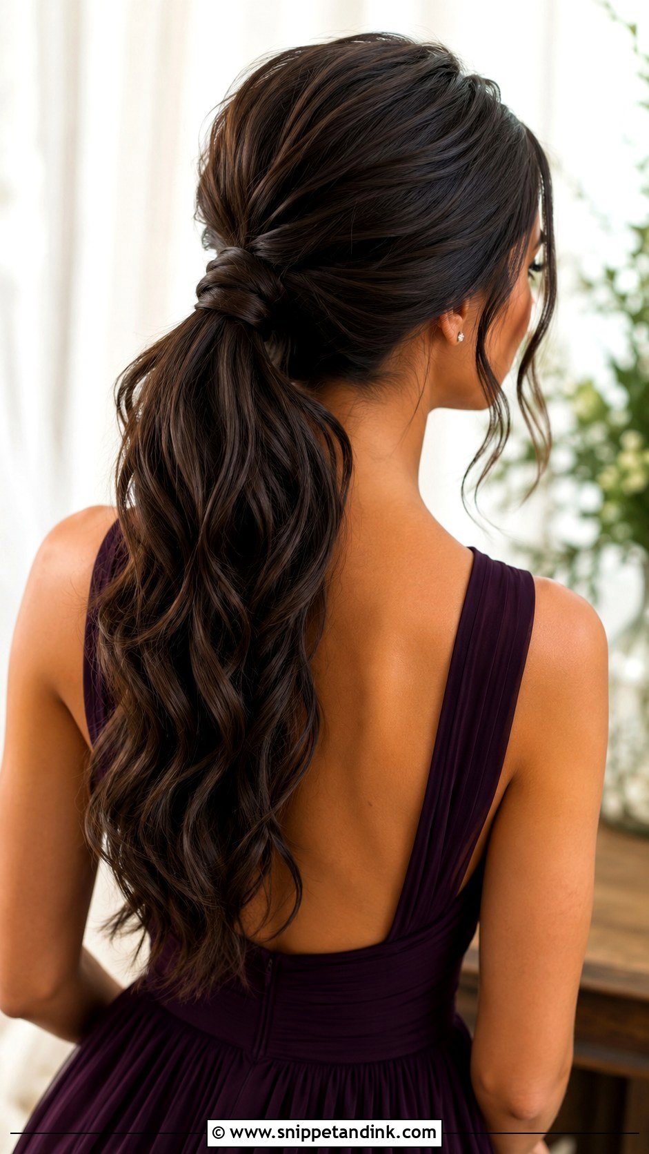 Bridesmaid Ponytail For Thick Hair - Snippet and Ink - 30 Bridesmaid Ponytail Ideas