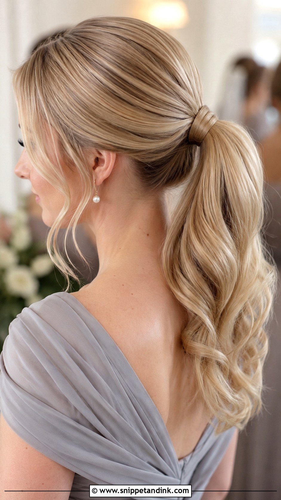 Bridesmaid Ponytail With Hair Wrap - Snippet and Ink - 20 Bridesmaid Hairstyles Pony