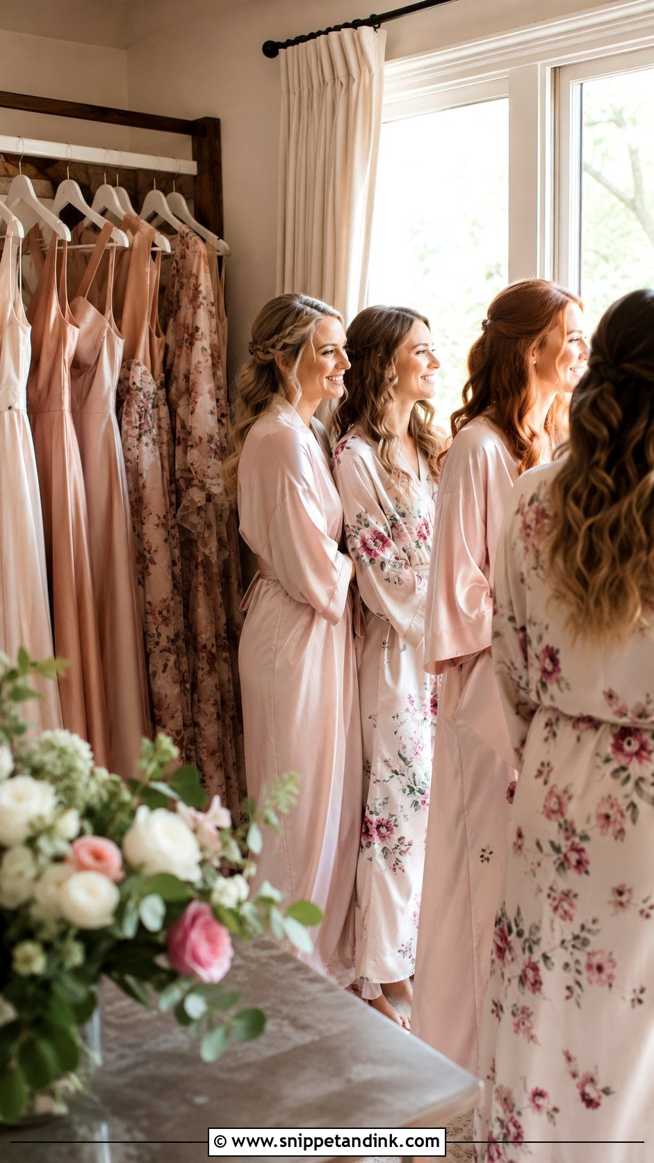 Bridesmaid Room Setup - Snippet and Ink - 20 Getting Ready Bridesmaids Ideas