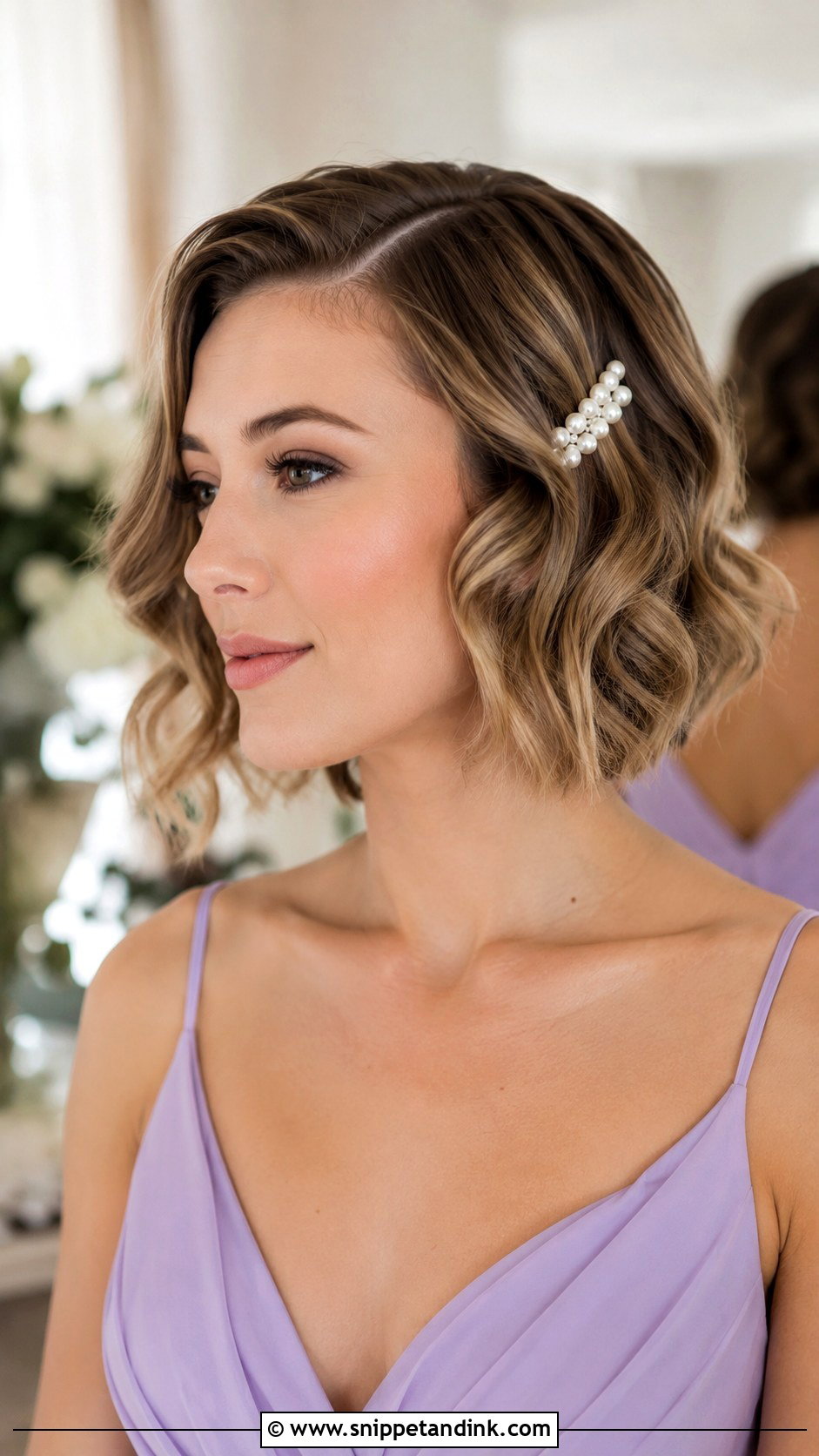 Bridesmaid Short Bob Waves - Snippet and Ink - 20 Bridesmaids Hair Styles