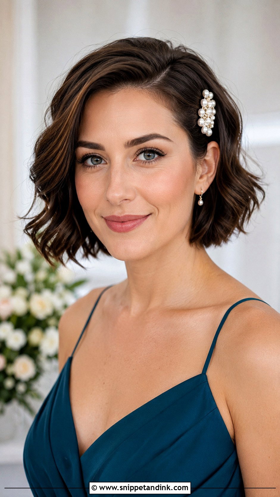 Bridesmaid Short Hair Hairstyle - Snippet and Ink - 20 Braidsmaid Hairstyles