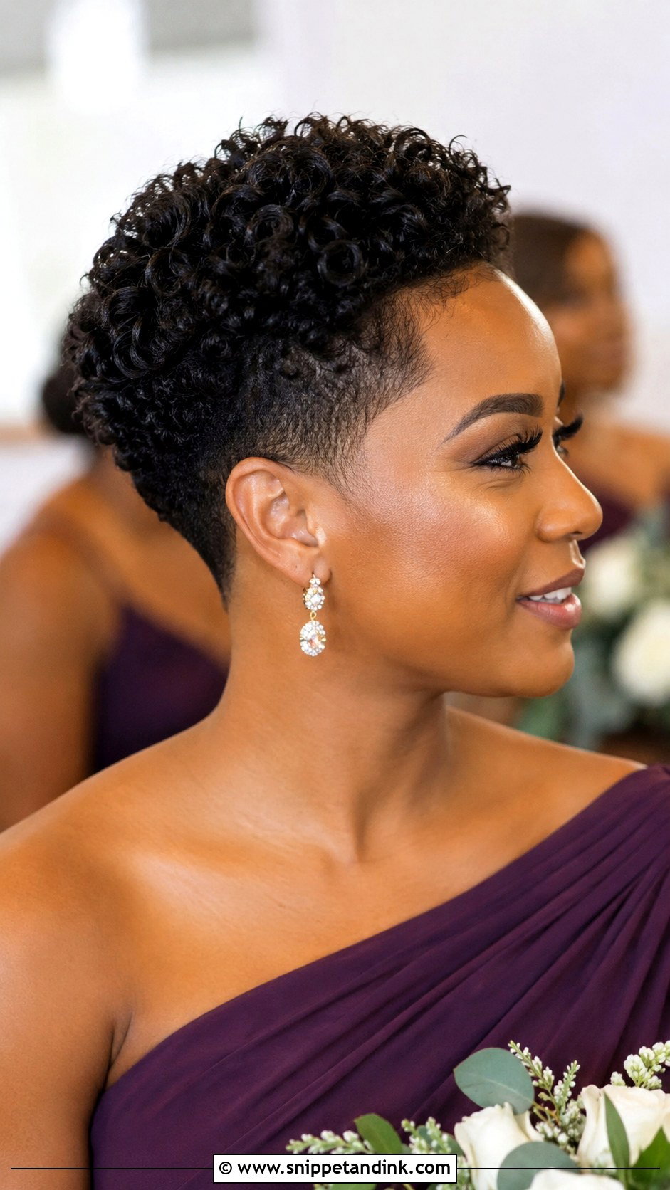 Bridesmaid Short Natural Tapered Cut - Snippet and Ink - 25 Bridesmaid Hairstyles Black Women