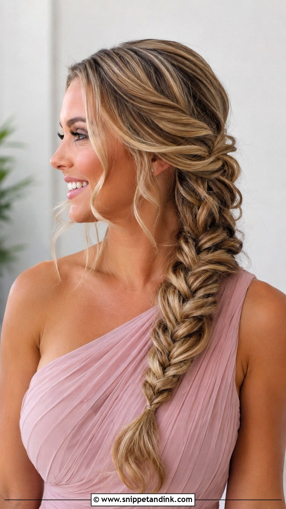 Bridesmaid Side Braid - Snippet and Ink - 20 Bridesmaid Side Hairstyles