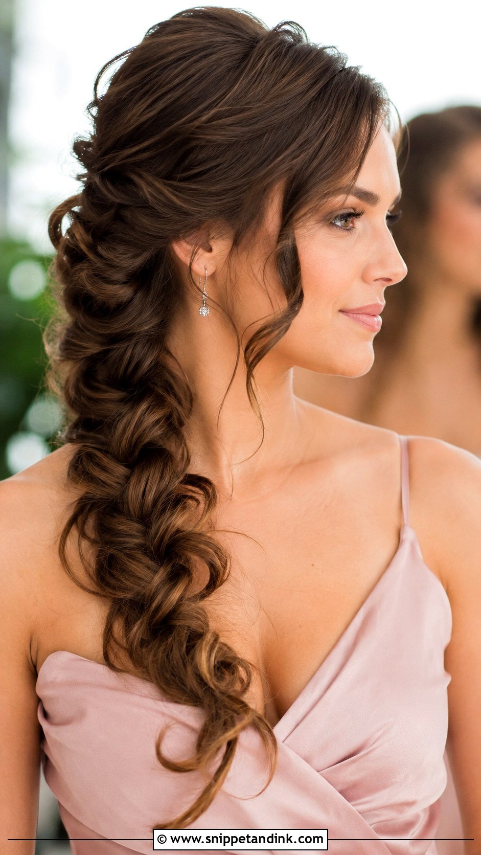 Bridesmaid Side Braid - Snippet and Ink - 25 Bridesmaid Braid Hairstyles