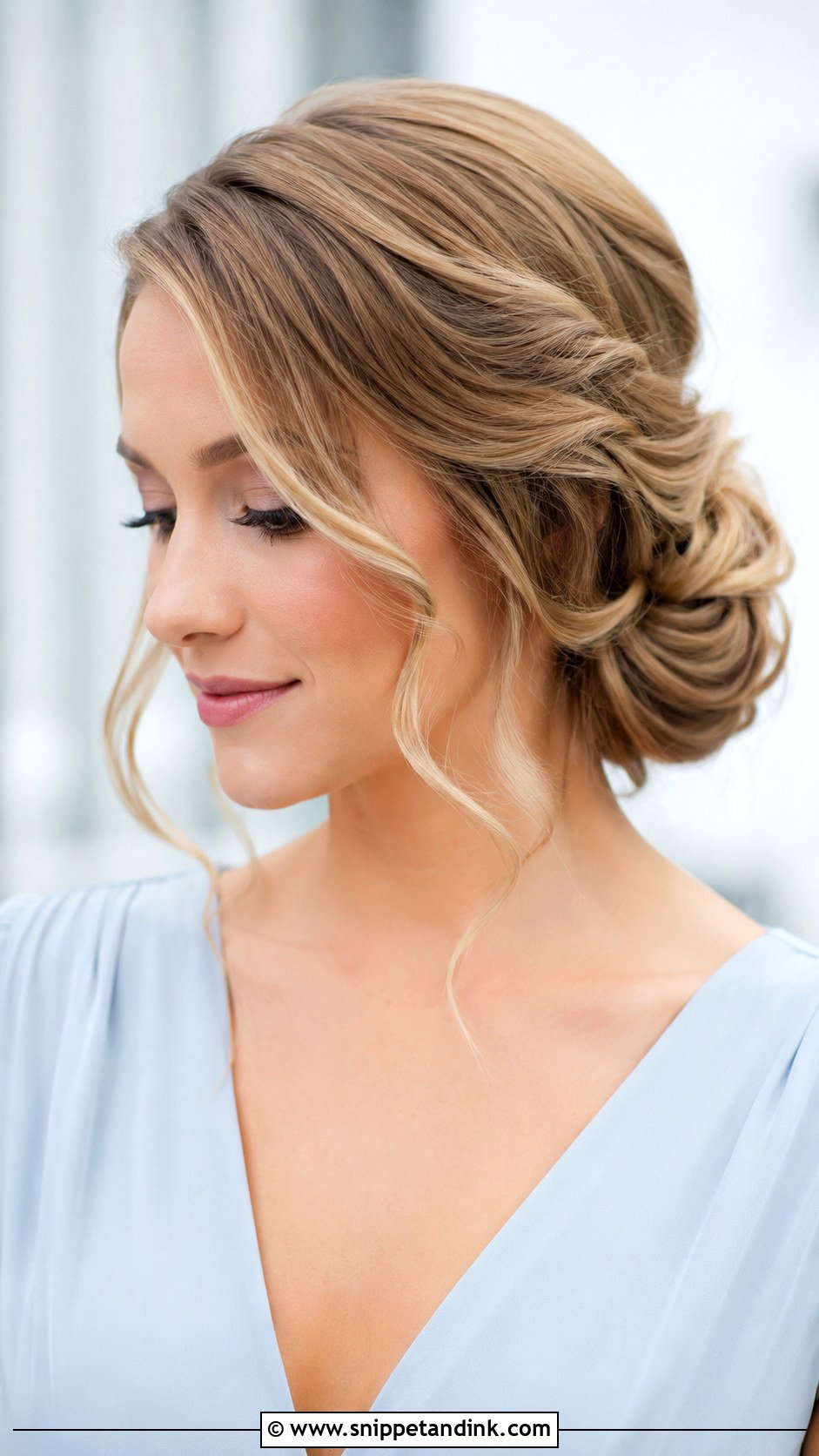 Bridesmaid Side Bun - Snippet and Ink - 35 Bridesmaids Hairstyles