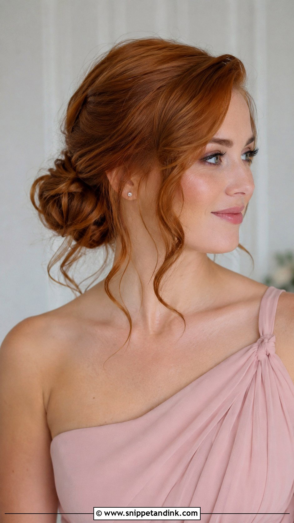 Bridesmaid Side Bun For Medium Hair - Snippet and Ink - 25 Bridesmaid Hairstyles Medium Length Updo