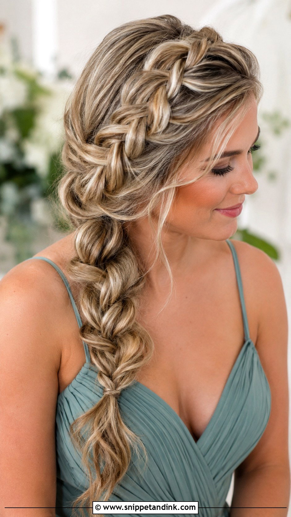 Bridesmaid Side Dutch Braid - Snippet and Ink - 20 Bridesmaid Side Hairstyles