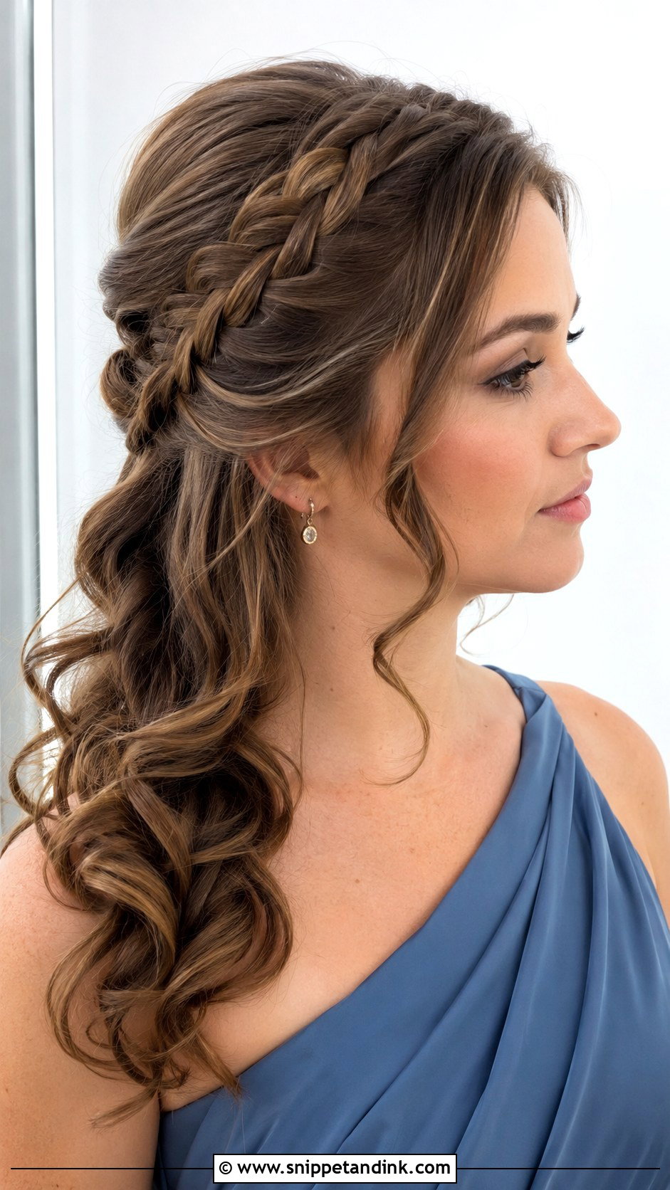 Bridesmaid Side French Braid - Snippet and Ink - 25 Bridesmaid Braid Hairstyles