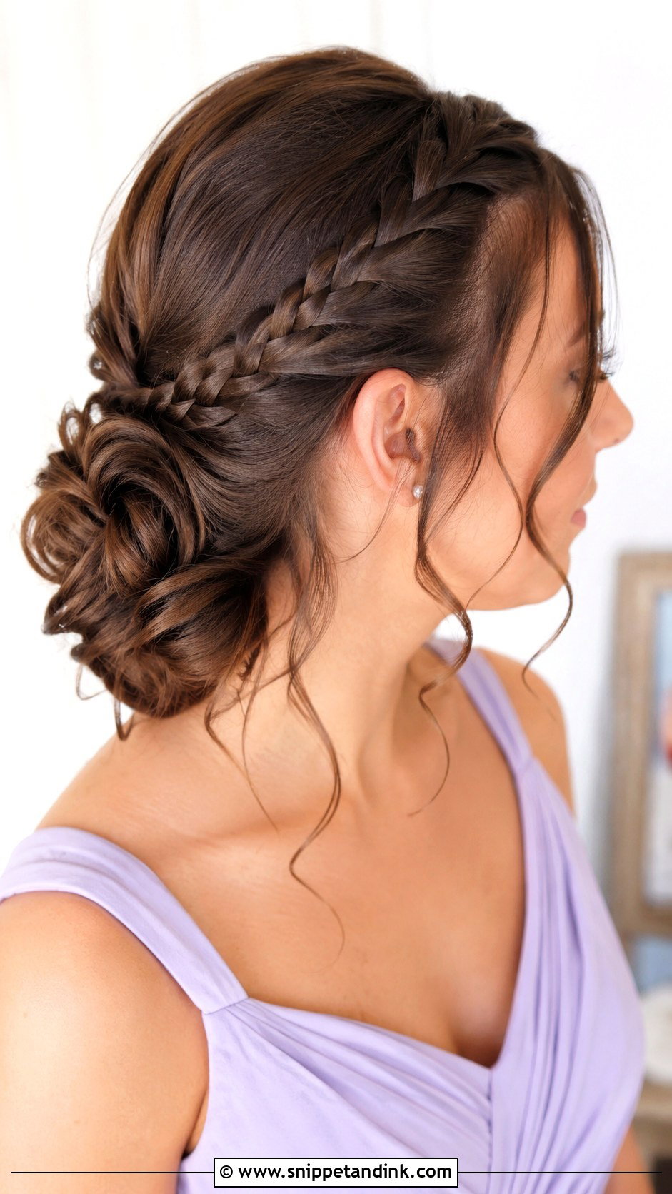 Bridesmaid Side French Braid - Snippet and Ink - 20 Bridesmaid Side Hairstyles