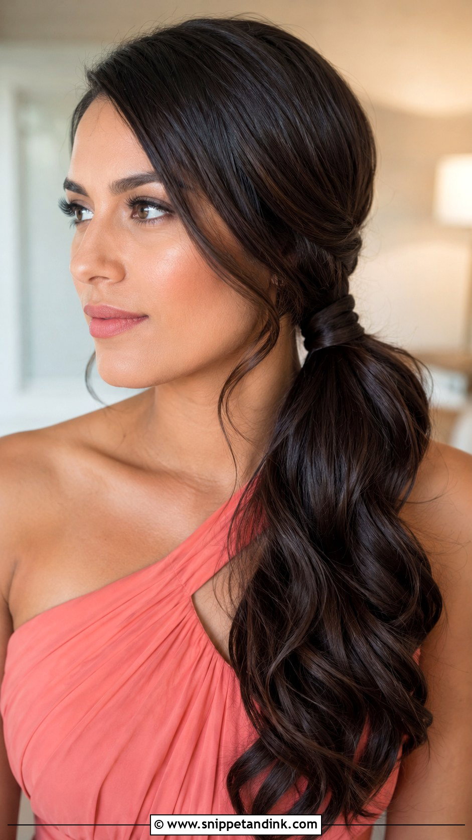 Bridesmaid Side Low Ponytail - Snippet and Ink - 20 Bridesmaid Side Hairstyles