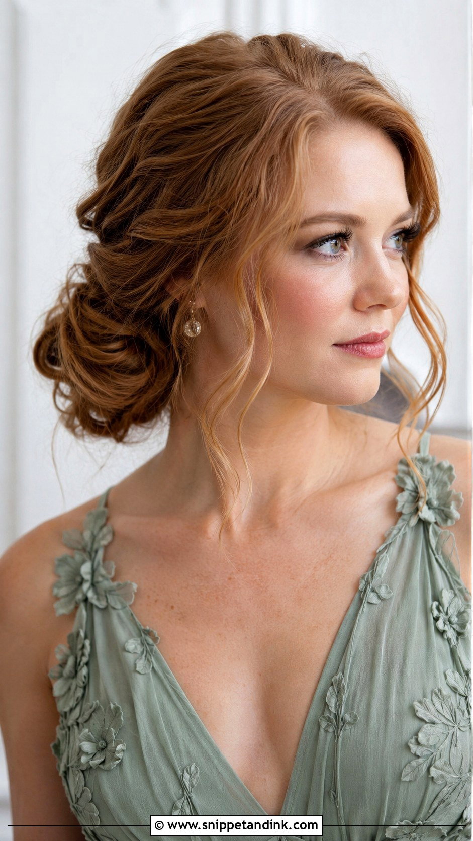 Bridesmaid Side Messy Bun - Snippet and Ink - 20 Bridesmaid Side Hairstyles
