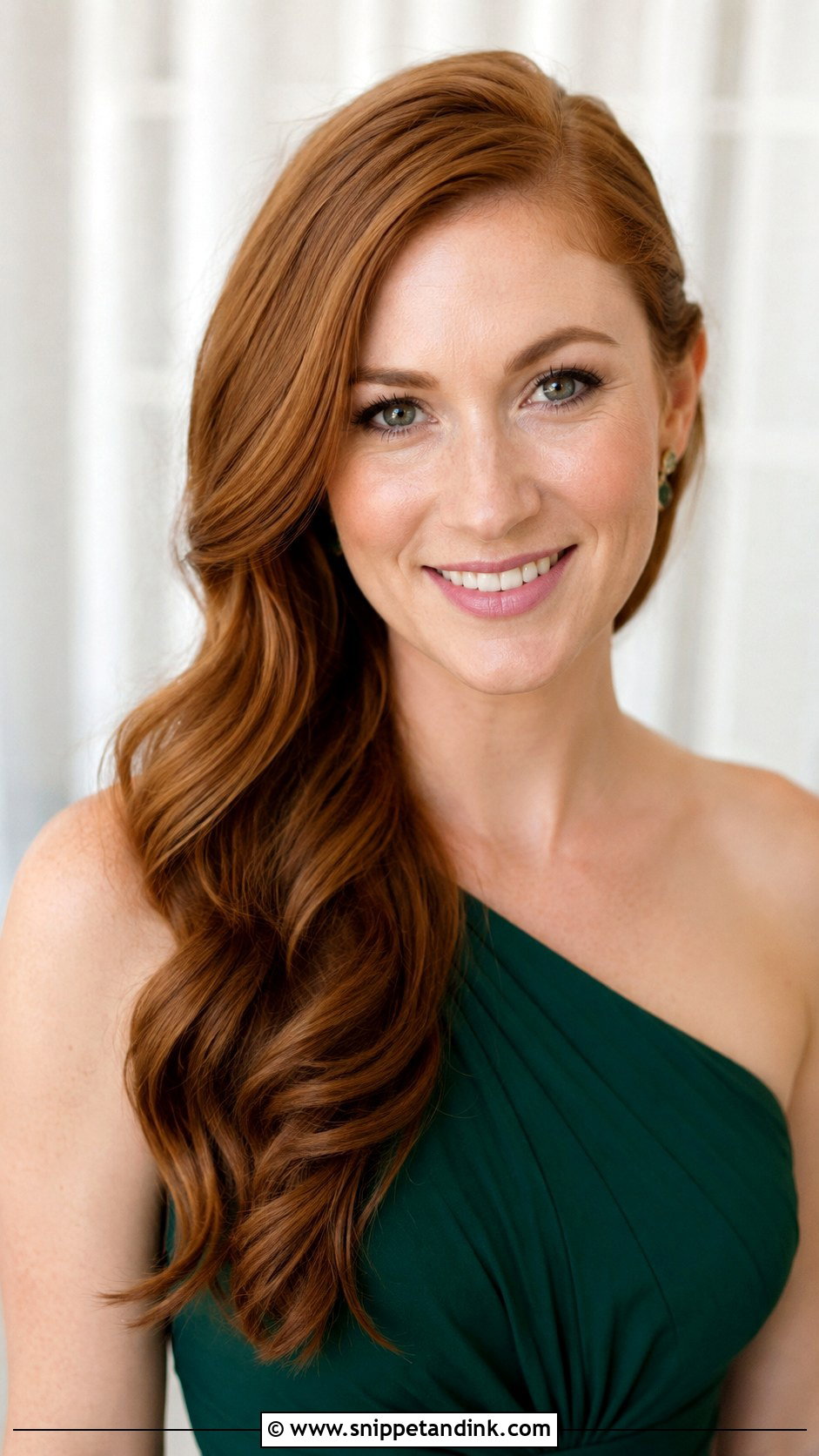 Bridesmaid Side Part Hair Down - Snippet and Ink - 30 Bridesmaid Hairstyles Down