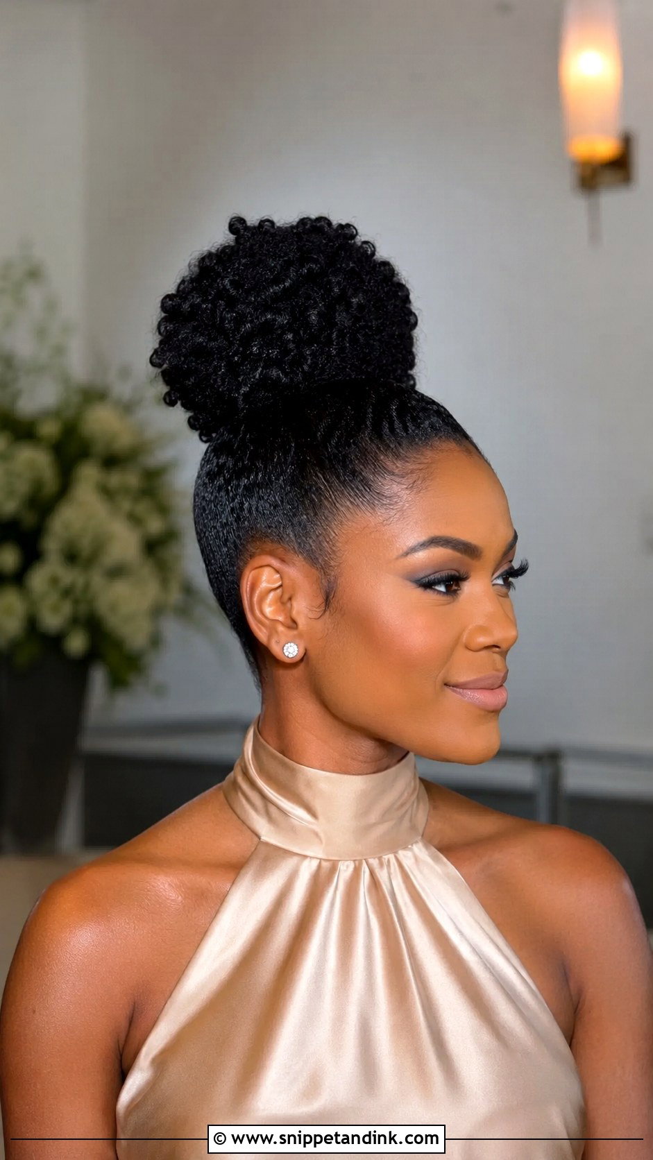 Bridesmaid Sleek High Bun - Snippet and Ink - 25 Bridesmaid Hairstyles Black Women