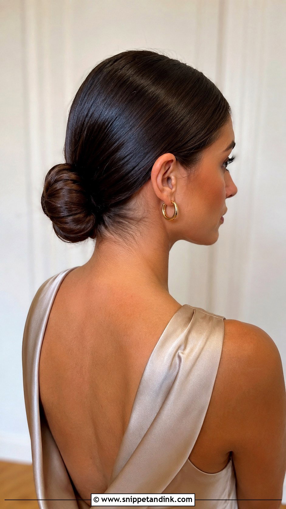 Bridesmaid Sleek Low Bun Tutorial - Snippet and Ink - 20 Bridesmaid Hairstyles Tutorial
