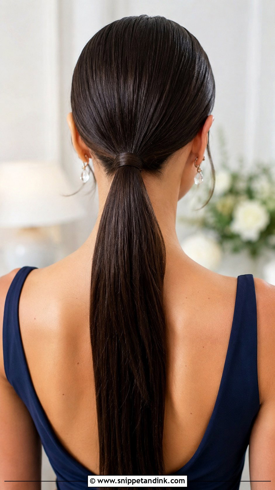 Bridesmaid Sleek Low Ponytail - Snippet and Ink - 20 Bridesmaid Hairstyles Pony