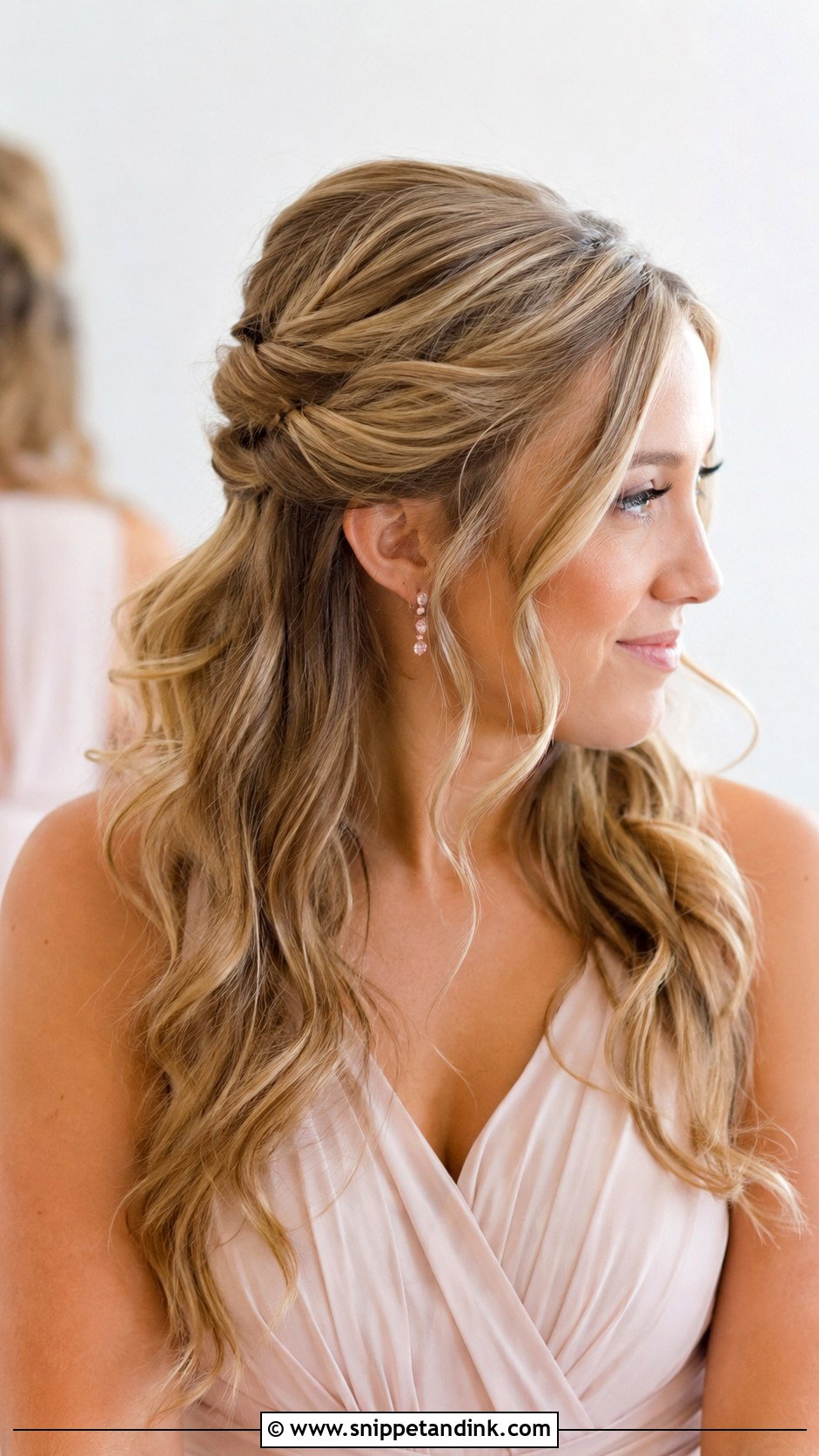 Bridesmaid Sleek Ponytail - Snippet and Ink - 20 Wedding Bridesmaid Hairdo Ideas