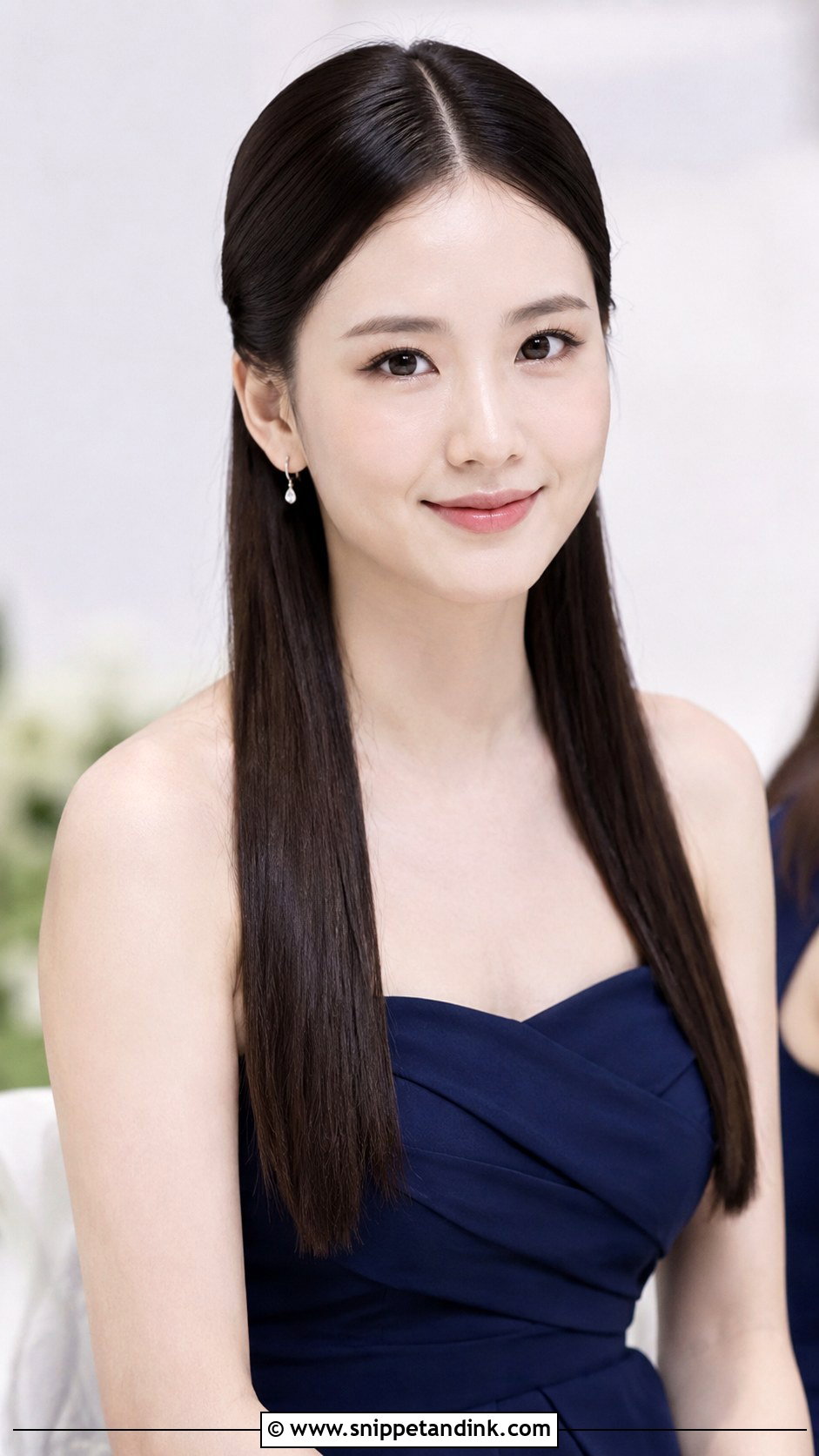 Bridesmaid Sleek Straight Hair With Extensions - Snippet and Ink - 20 Bridesmaid Hairstyles with Extensions