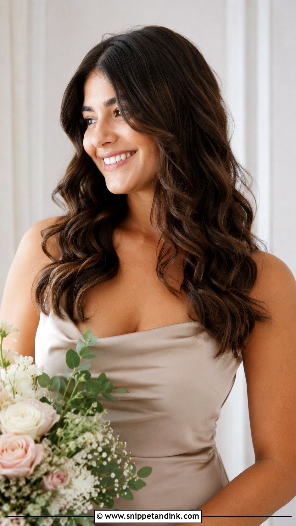 Bridesmaid Soft Curls - Snippet and Ink - 30 Bridesmaid Hair Inspo Ideas