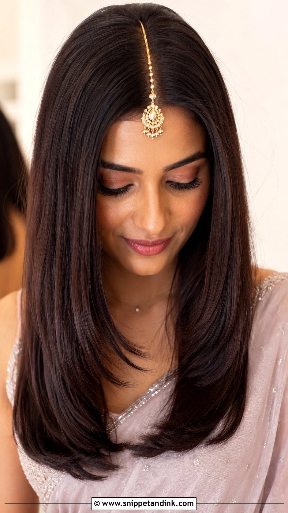 Bridesmaid Straight Hair For Indian Wedding - Snippet and Ink - 20 Bridesmaid Hairstyles Indian Wedding