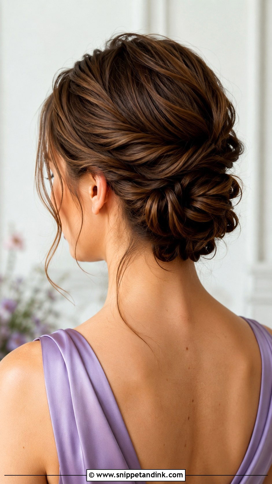 Bridesmaid Textured Chignon - Snippet and Ink - 35 Bridesmaid Hair Updo Ideas