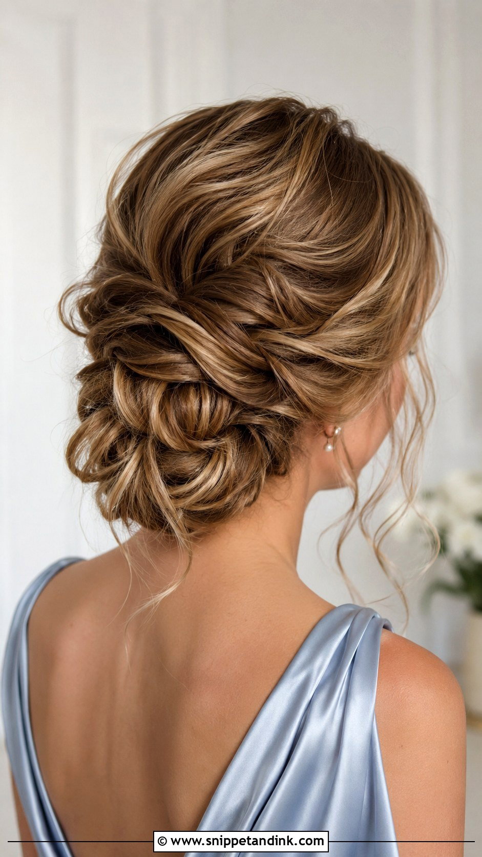 Bridesmaid Textured Low Bun - Snippet and Ink - 25 Bridesmaid Hairstyles Medium Length Updo