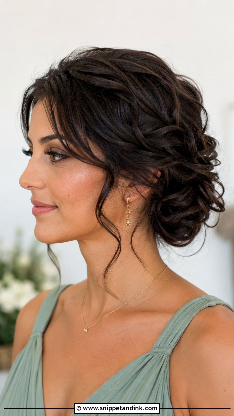Bridesmaid Textured Low Updo - Snippet and Ink - 35 Bridesmaids Hairstyles