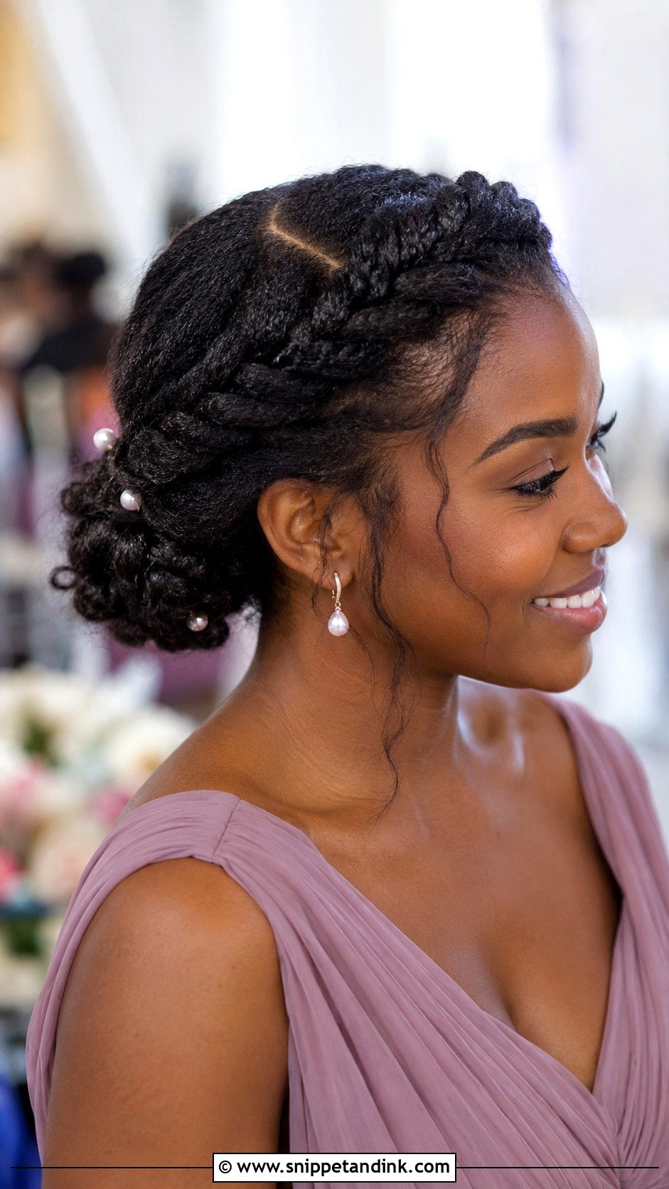 Bridesmaid Twist Updo - Snippet and Ink - 20 Bridesmaid Hairstyles for Black Women