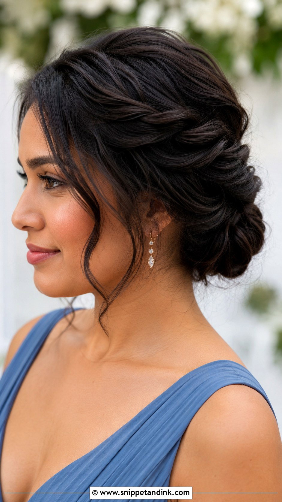 Bridesmaid Twisted Low Bun Updo - Snippet and Ink - 20 Wedding Bridesmaid Hairstyles Updo