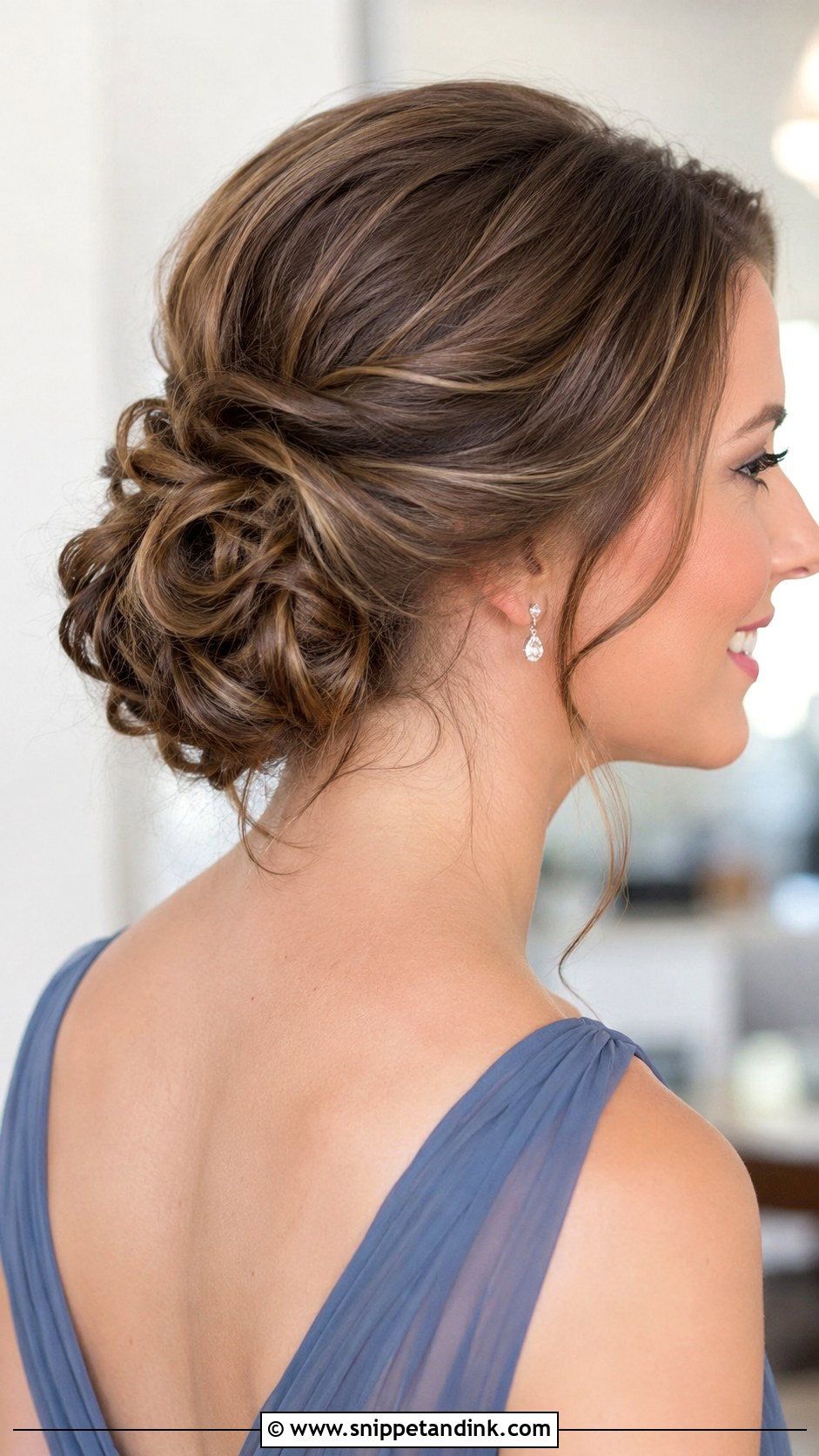 Bridesmaid Updo For Medium Hair - Snippet and Ink - 20 Wedding Hairstyles for Bridesmaids Updo