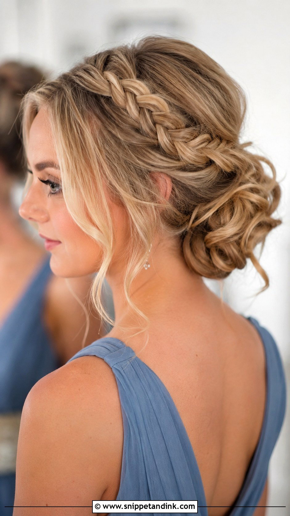 Bridesmaid Updo With Braids - Snippet and Ink - 25 Bridesmaid Updos