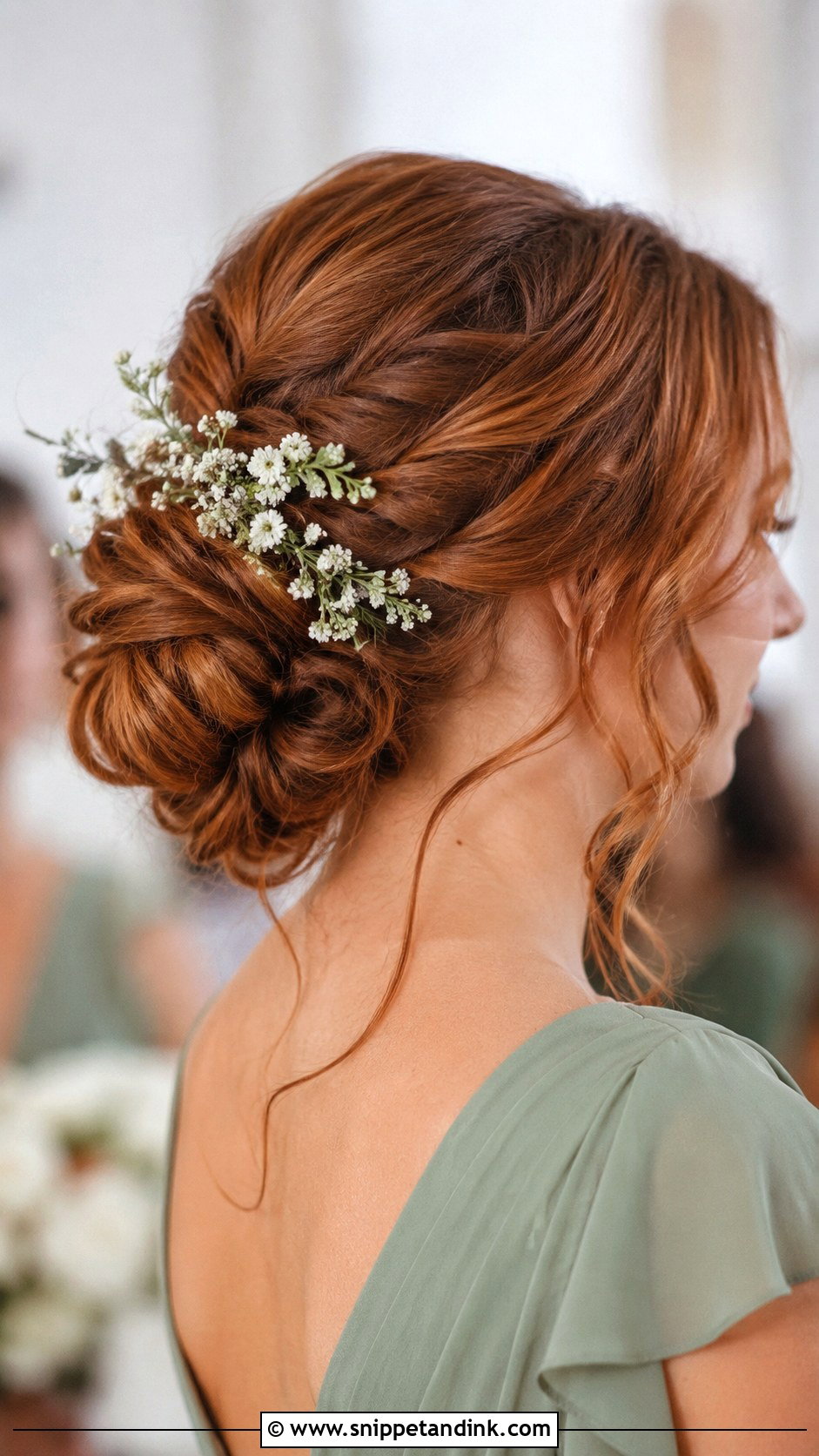 Bridesmaid Updo With Flowers - Snippet and Ink - 20 Wedding Bridesmaid Hairstyles Updo