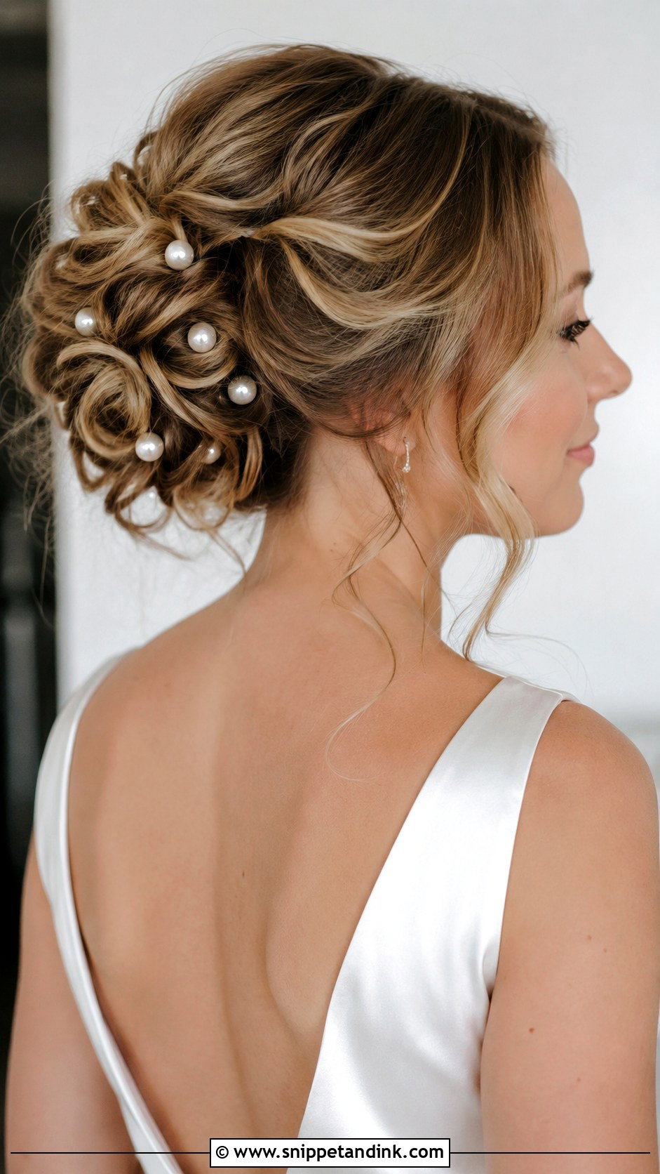 Bridesmaid Updo With Pearl Pins - Snippet and Ink - 25 Bridesmaid Hair Up Ideas