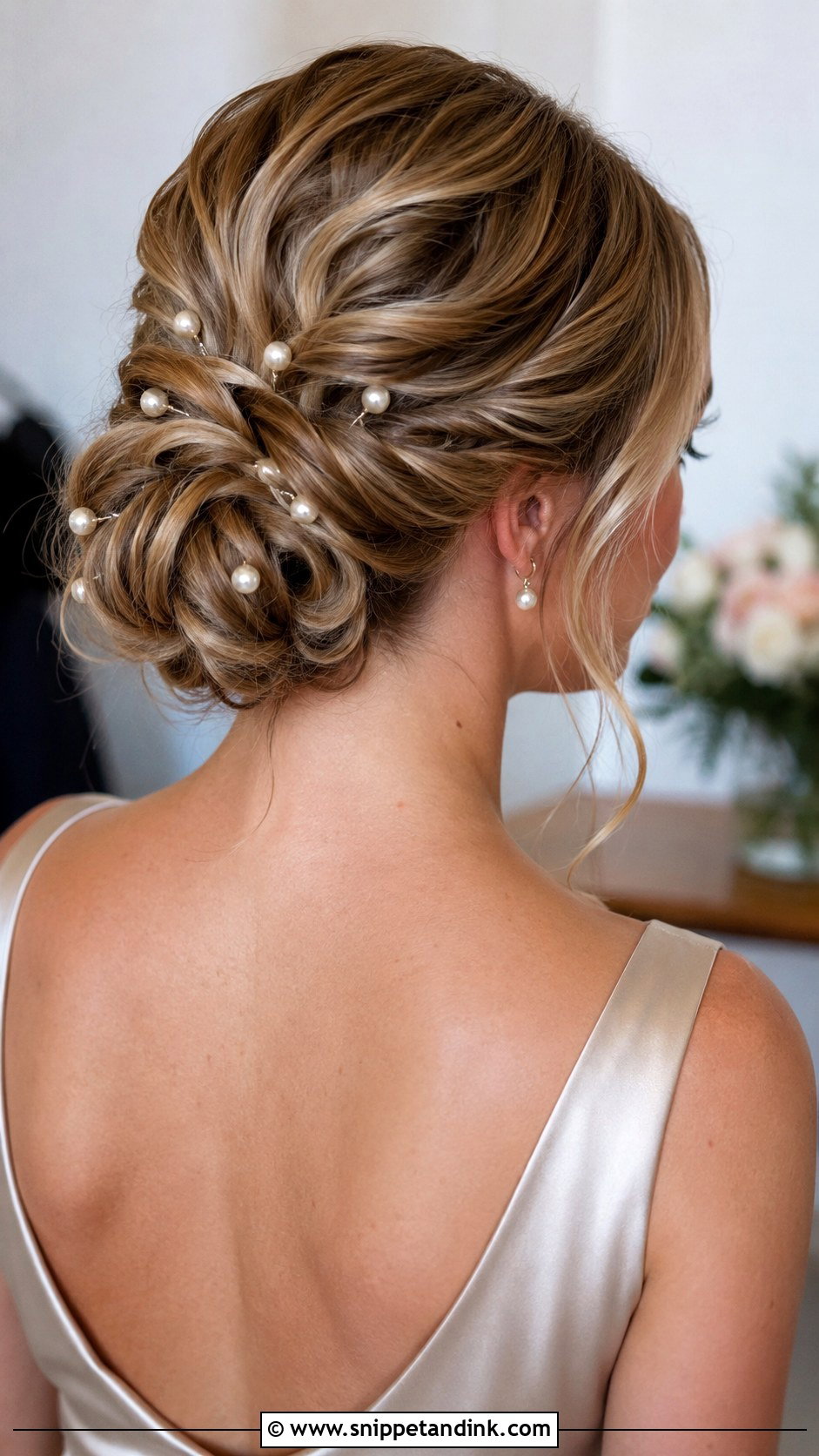 Bridesmaid Updo With Pearl Pins - Snippet and Ink - 20 Wedding Bridesmaid Hairstyles Updo