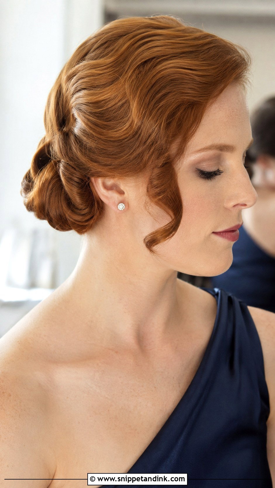 Bridesmaid Vintage Updo - Snippet and Ink - 35 Bridesmaid Hair Updo Ideas