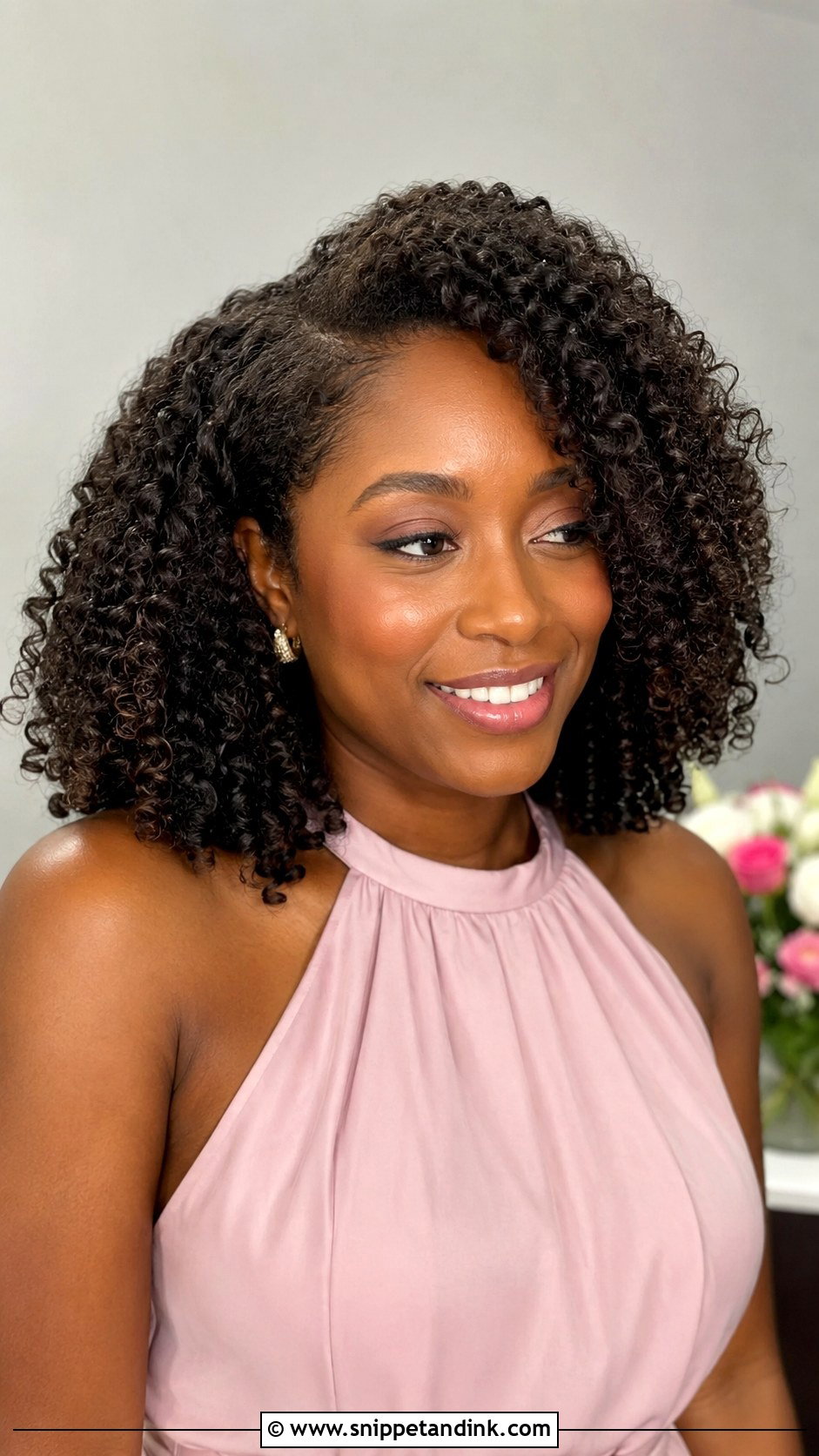Bridesmaid Wash And Go Curls - Snippet and Ink - 25 Bridesmaid Hairstyles Black Women