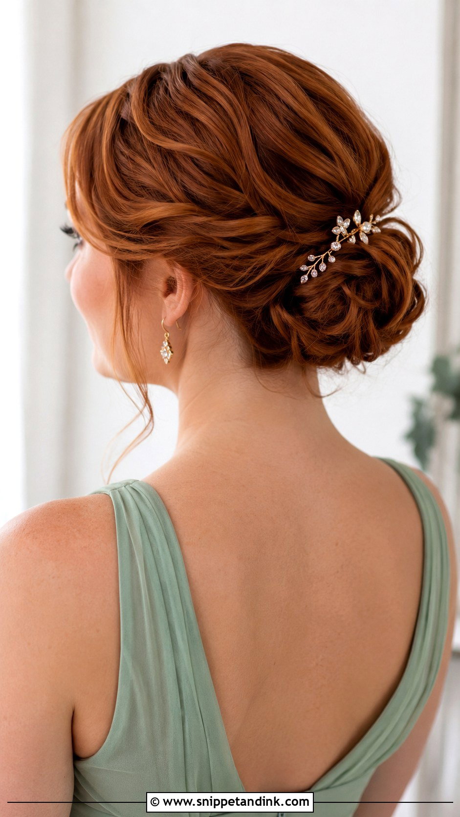 Bridesmaid Wedding Bun For Short Hair - Snippet and Ink - 15 Wedding Buns for Short Hair