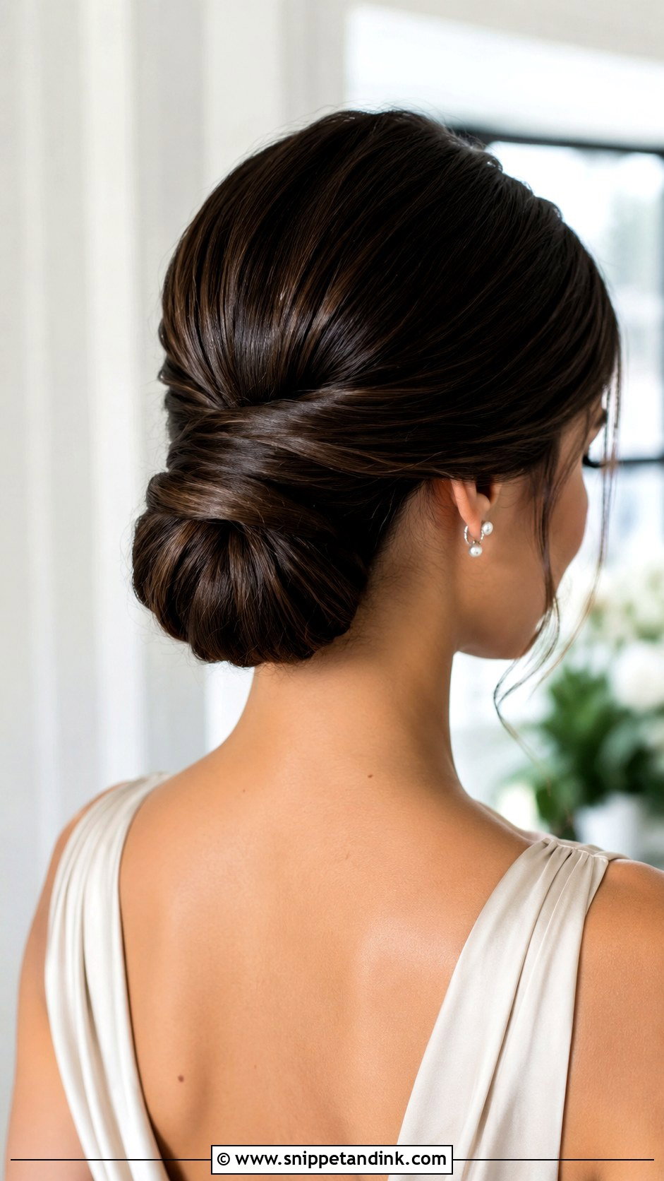 Bridesmaid Wrapped Bun - Snippet and Ink - 35 Bridesmaid Hair Updo Ideas