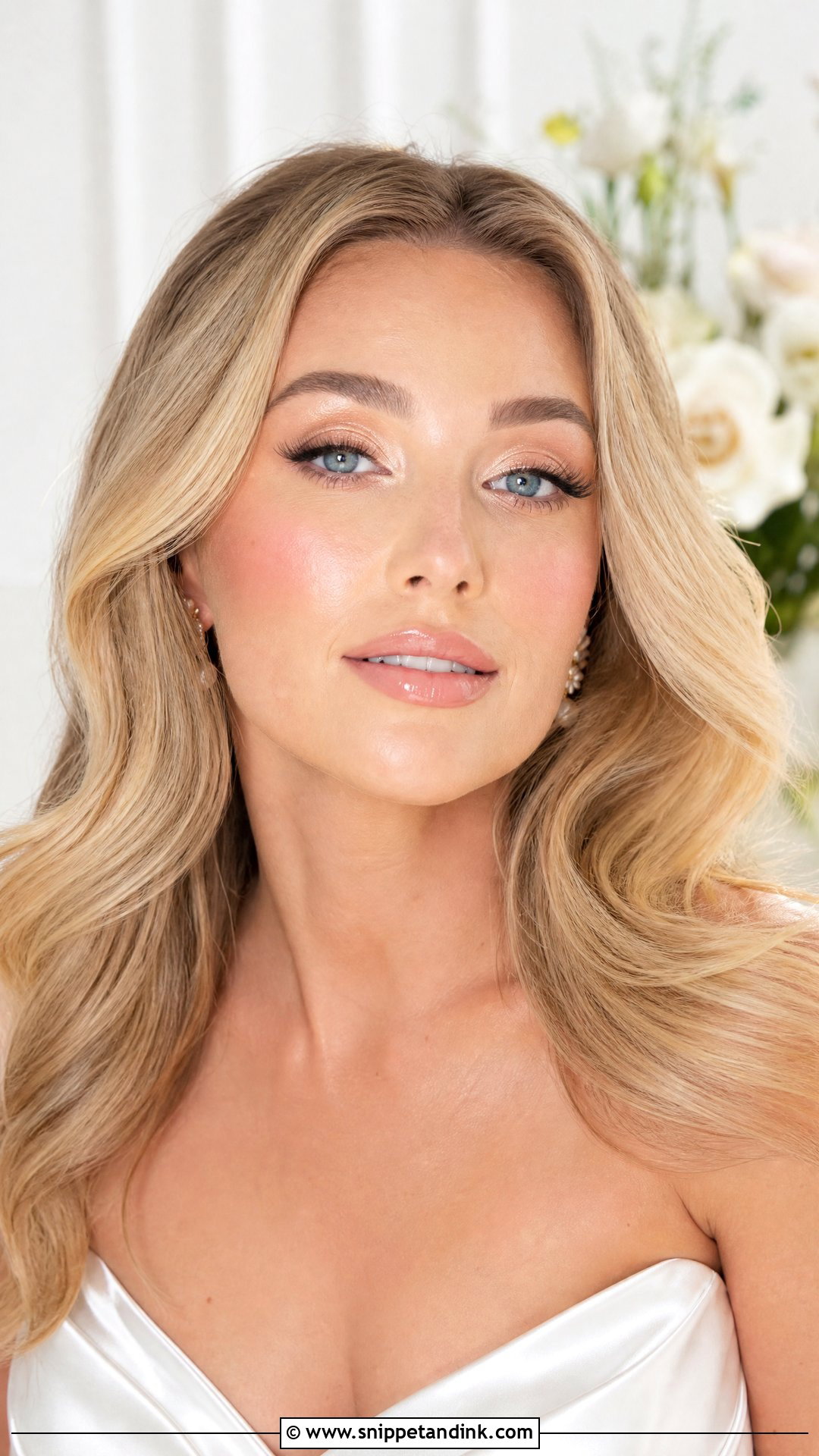 Bright Bridal Makeup With Dewy Skin - Snippet and Ink - 20 Bright Bridal Makeup Ideas